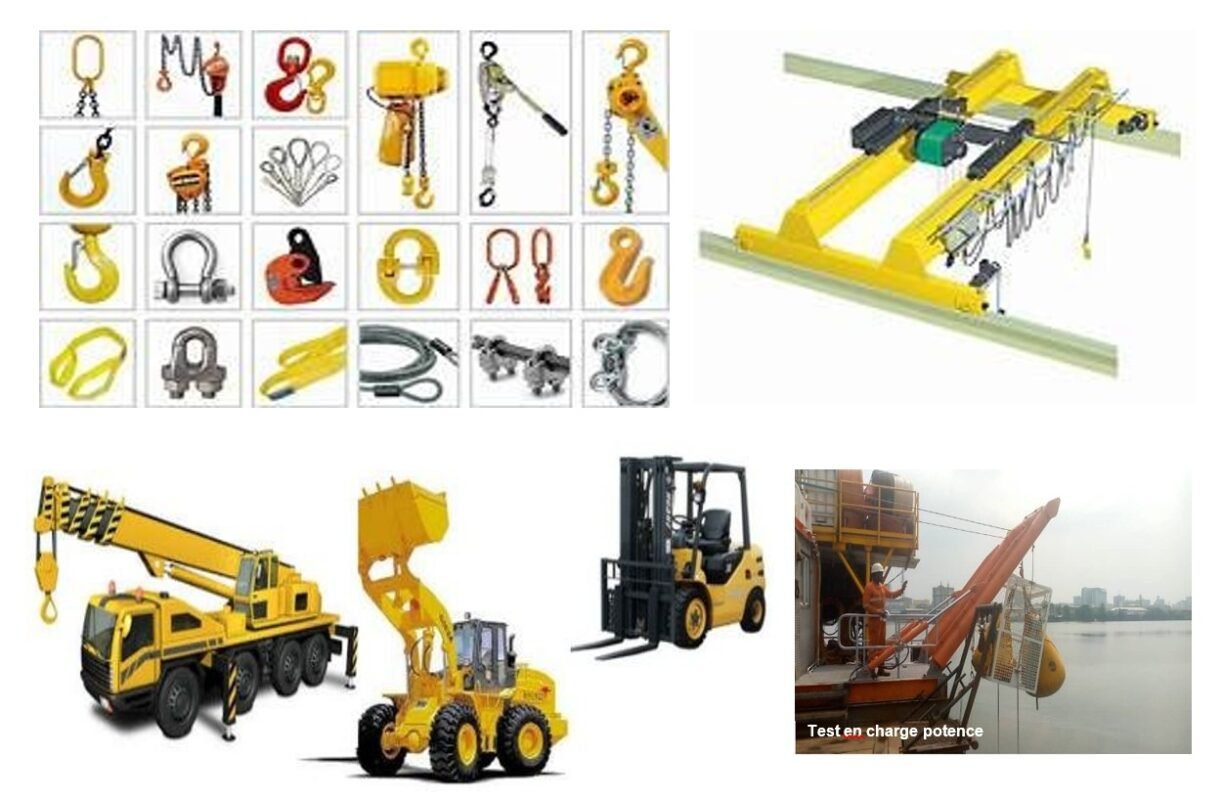 • Inspection of lifting appliances, lifting equipment and accessories